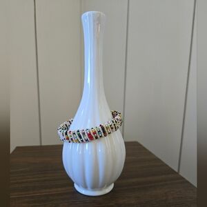 Handmade Multicolor Seed Bead Woven Bracelet Boho Style